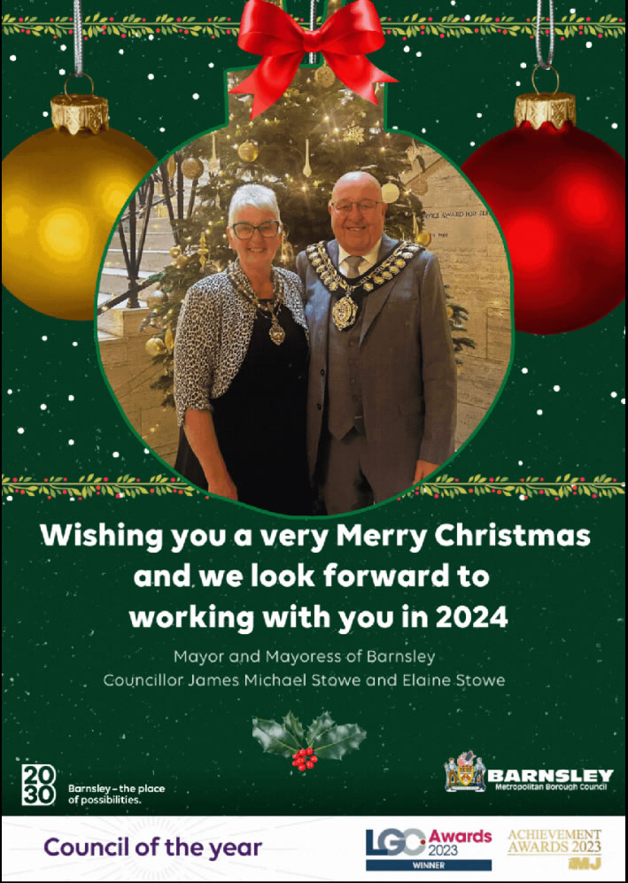 Mayor Xmas card